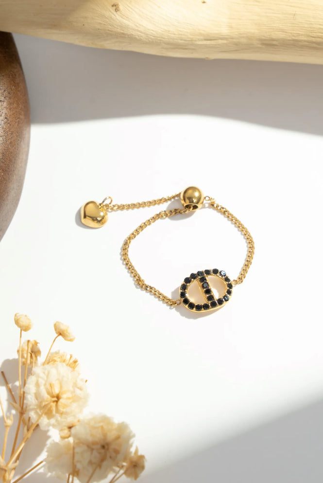 Bague Coulissante Éclipse en Acier Inoxydable – Réglable
