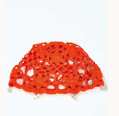 Bonnet Crochet Terracotta 100% Coton – Femme Bohème