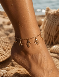 Bracelet de Cheville Charms Océan en Acier Inoxydable