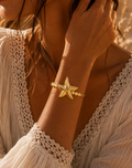 Bracelet Étoile de Mer Doré en Acier Inoxydable