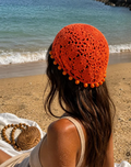 Bonnet Crochet Terracotta 100% Coton – Femme Bohème